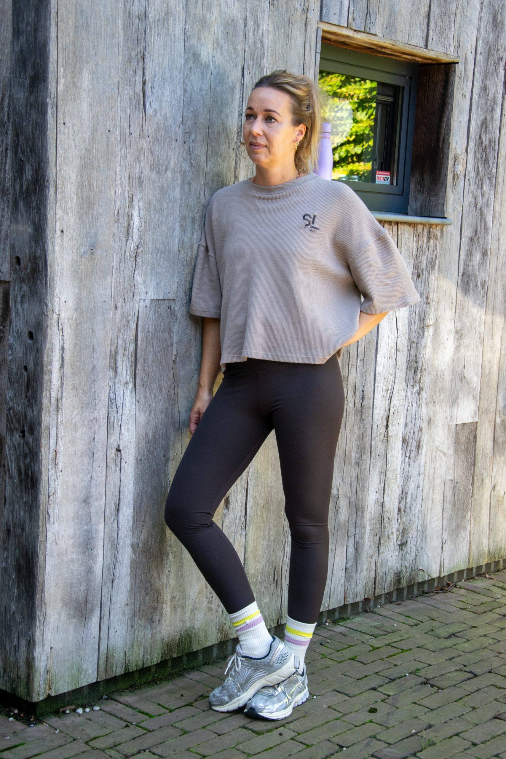 cable cotton sweater bruin